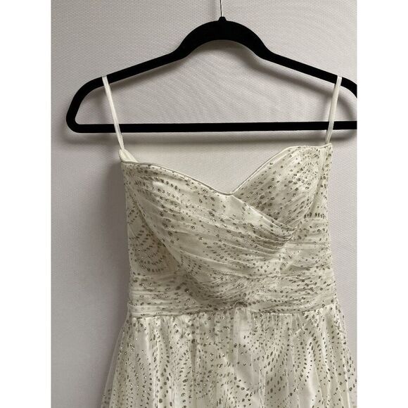 Jump Apparel Womens Strapless Sweetheart Neckline Lace Wedding Dress White 5/6 - Picture 8 of 9